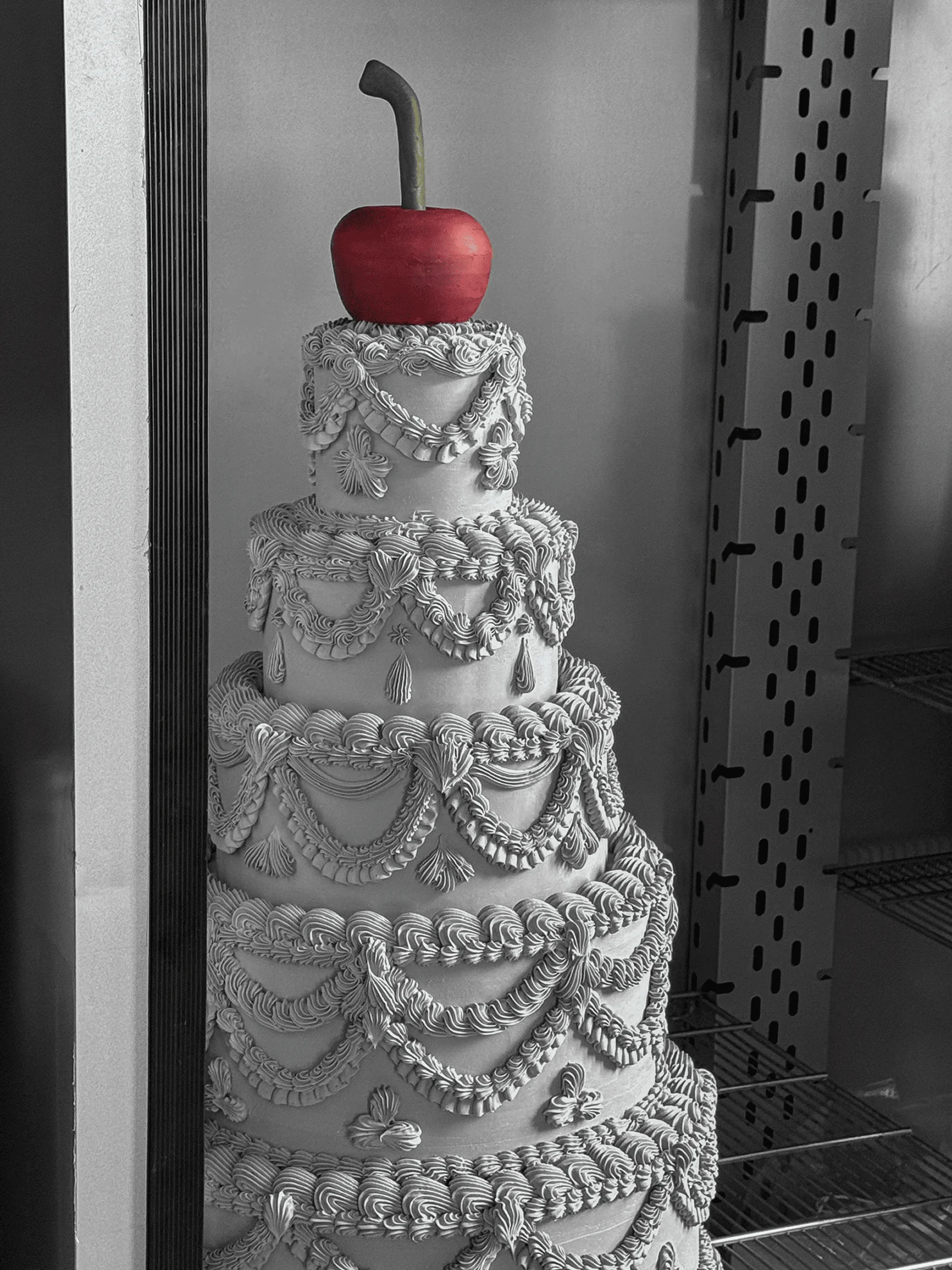 big cherry fairy cake